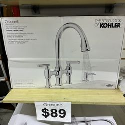 Kohler Oresund Pull-Down Bridge Kitchen Faucet