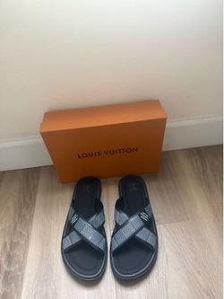 Louis Vuitton Cross Slides Black size 10