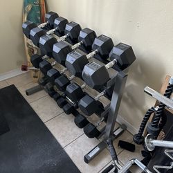 Dumbbells With Rack