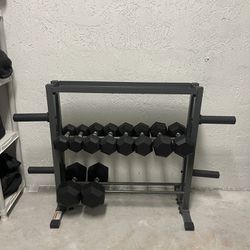 Dumbbell Rack And Weights
