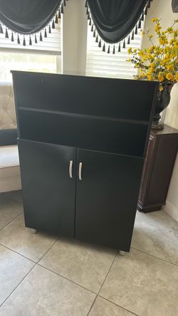 Heavy duty black cabinet