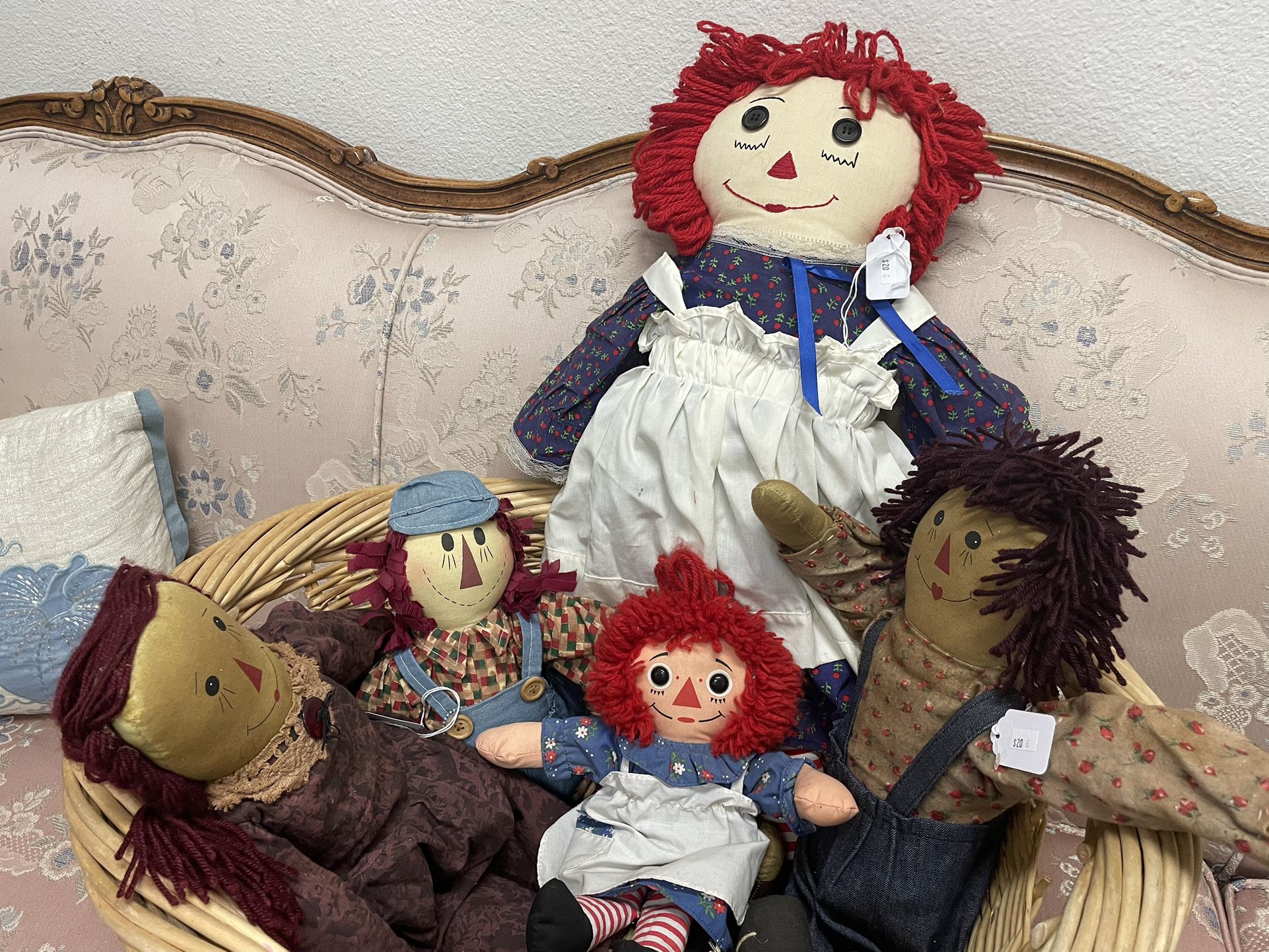 Raggedy Ann And Andy dolls