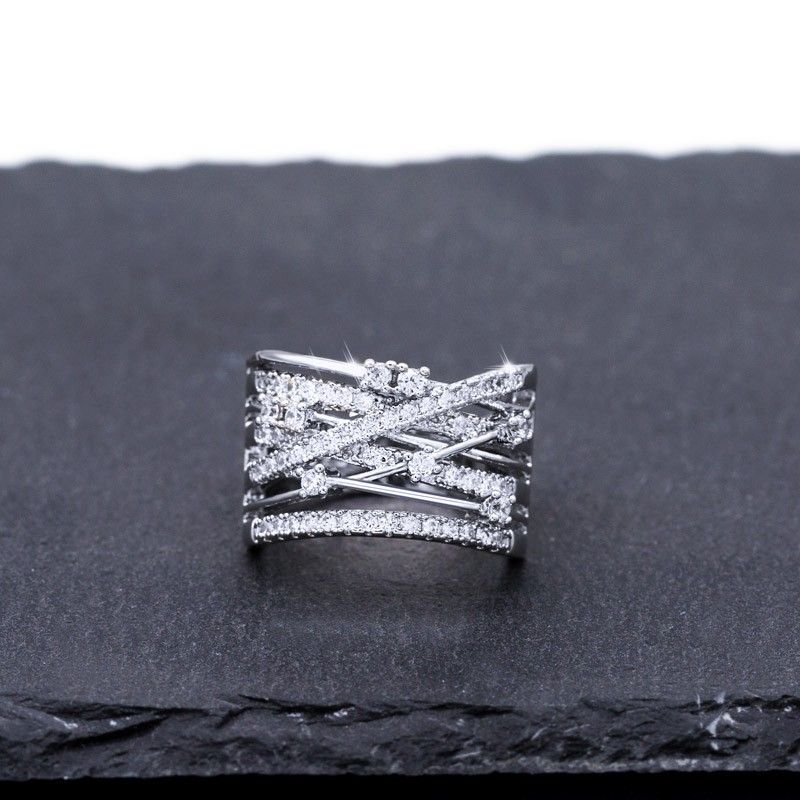 "Multi Layer Exquisite Shiny Zircon Stackable Rings for Women, VP1369
 
 