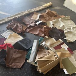 Assorted Materials - Leather, Canvas, Vinyl, Etc.