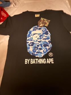 Blue bathing ape shirt size medium
