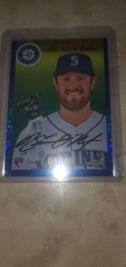 Topps Chrome RC Brian O'Keefe Seattle Mariners #'d 005/100