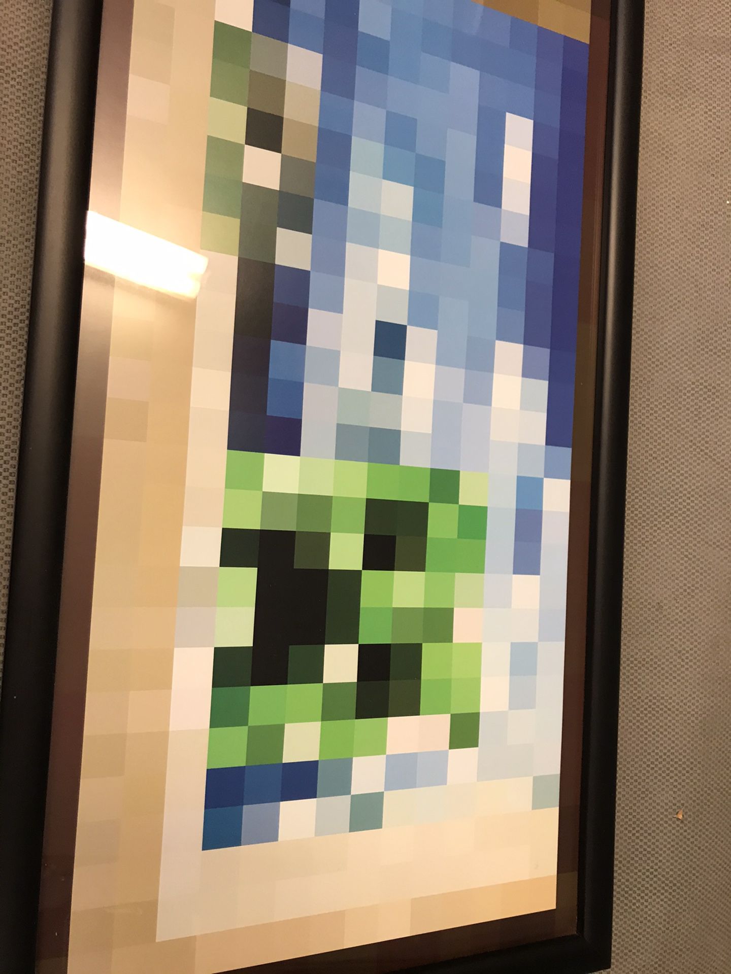 Minecraft framed poster