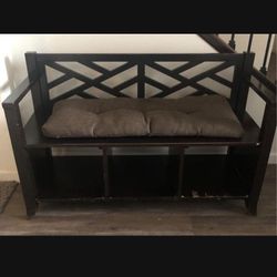 Wide Storage Bench with Storage
