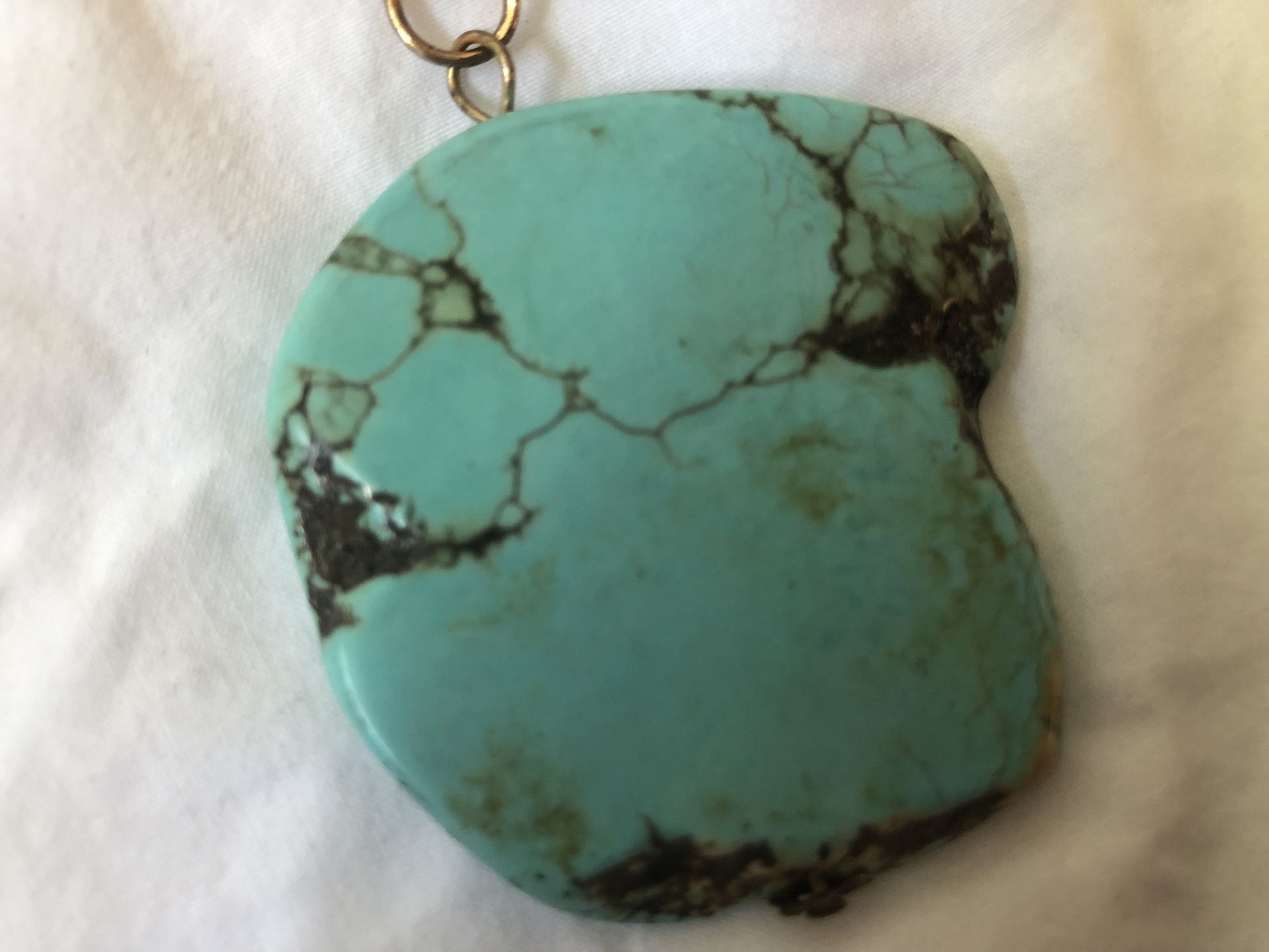 Turquoise Pendant And Turquoise Ring Size 7