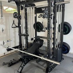 Major B52 PRO Squat Rack Power Cage Functional Trainer with Smith Machine Option 