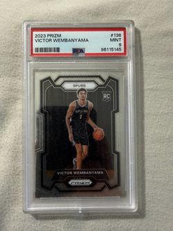 Victor Wembanyama Rookie Card 2023-24 Prizm #136 PSA 9 Mint