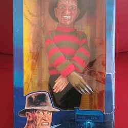 1989 matchbox and nightmare on elm Street talking Freddy Krueger doll. See our other great vintage art antiques jewelry Sports Furniture fishing lures