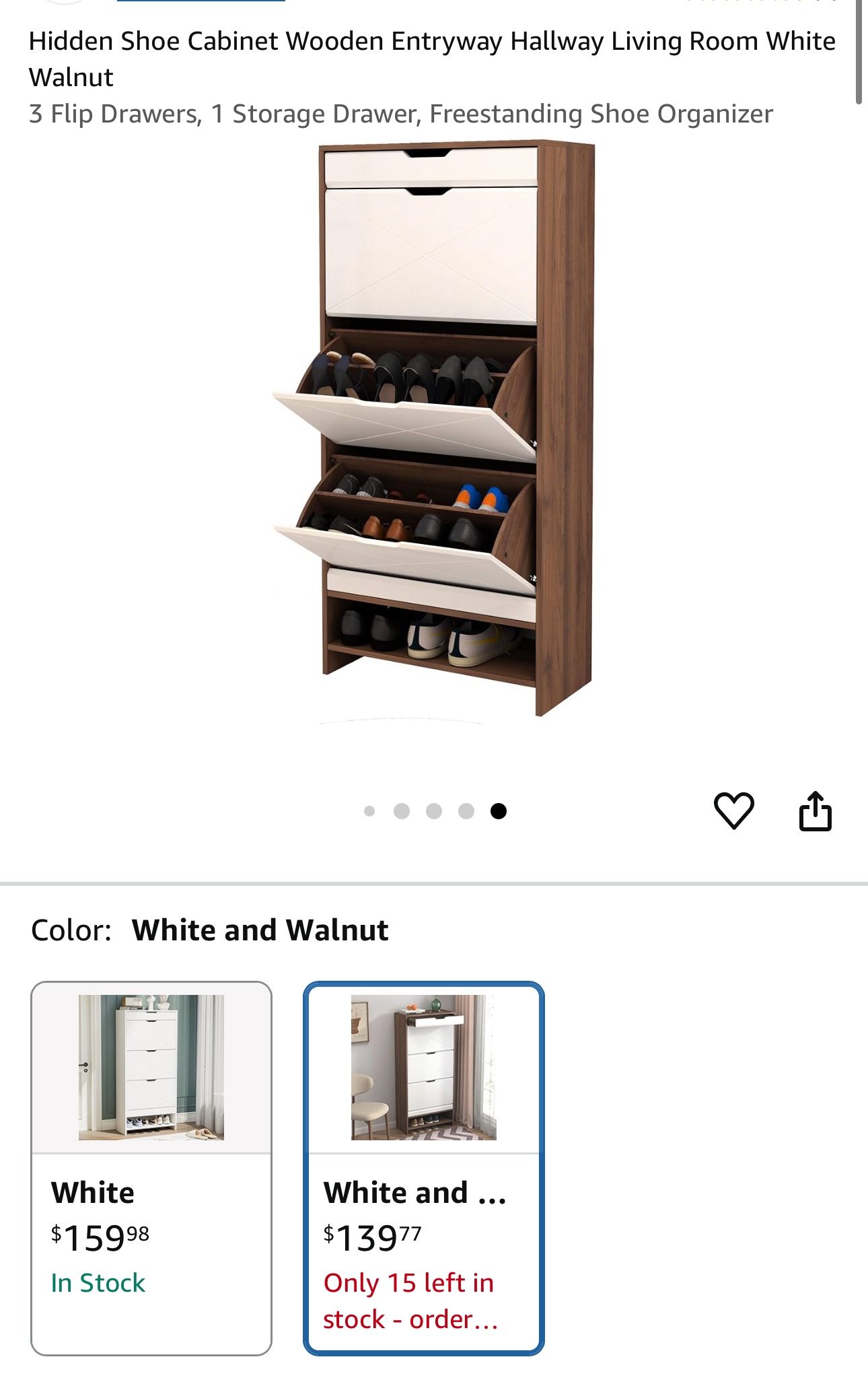 Hidden Shoe Cabinet Wooden