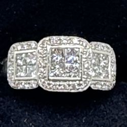 2 ct  Diamond Wedding Band Engagement Ring