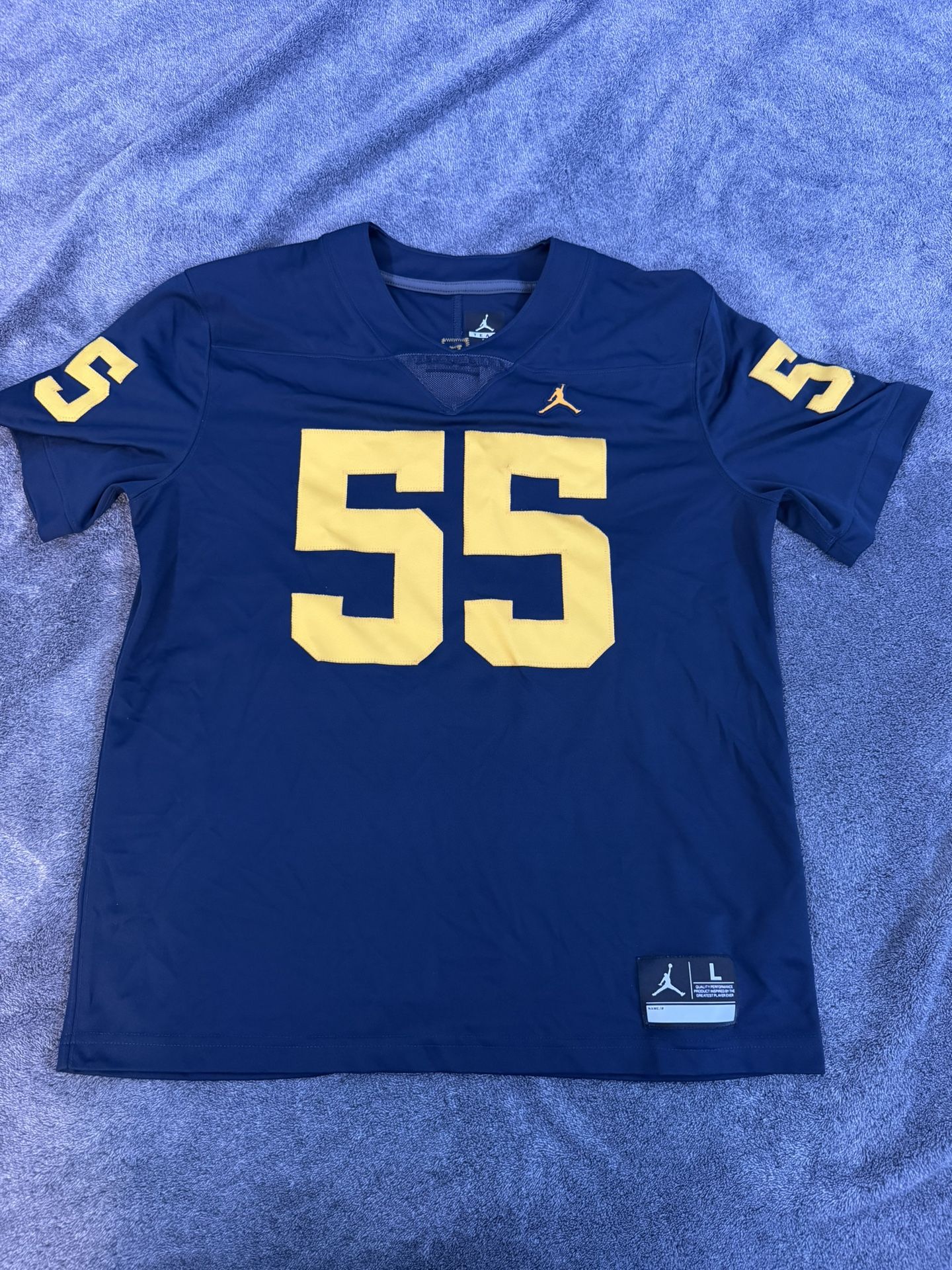 MEN'S LARGE #55 DAVID OJABO ALUMNI MICHIGAN WOLVERINES FOOTBALL JERSEY