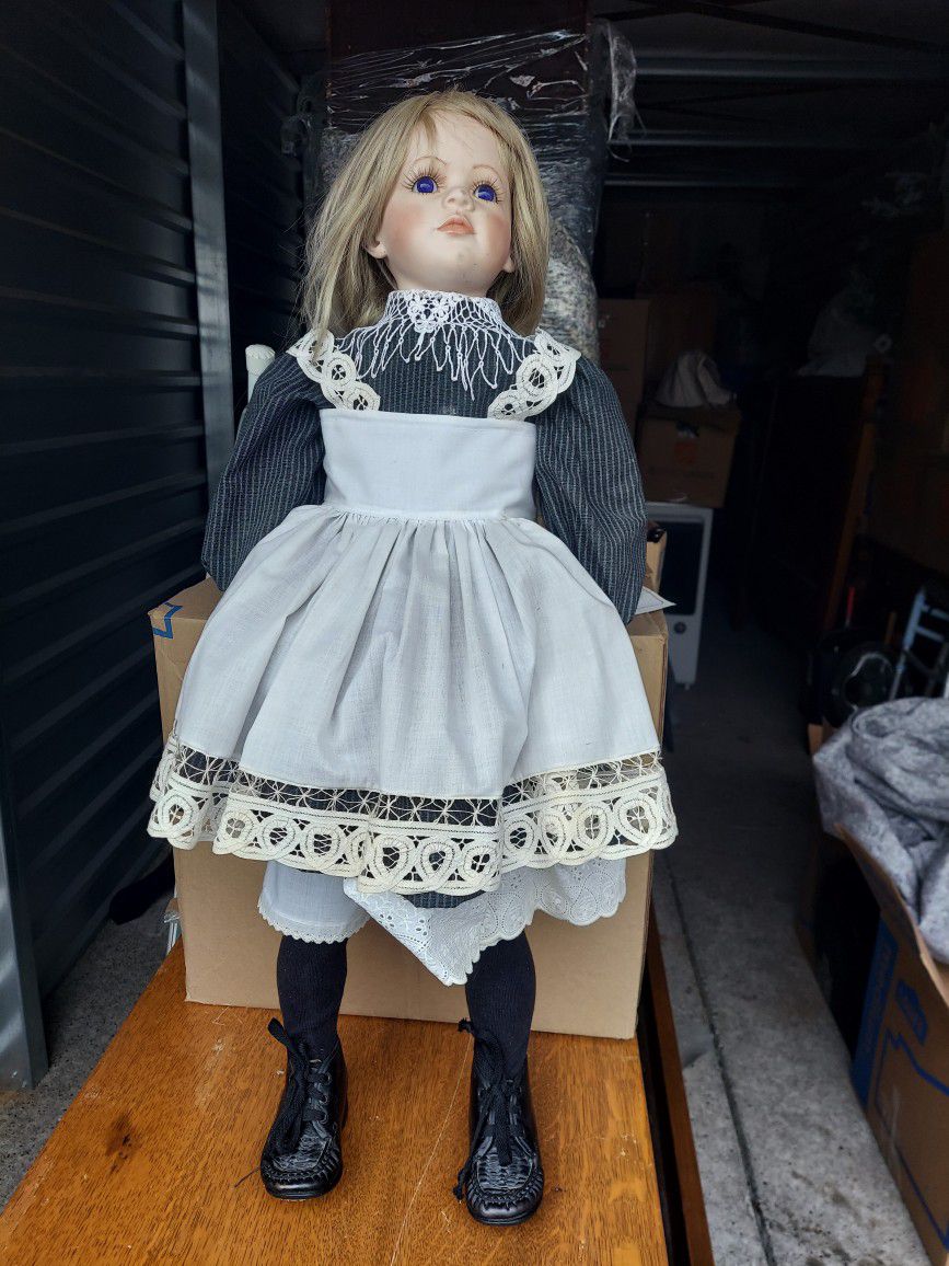 Porcelain Doll-2.5 To 3 Feet Tall