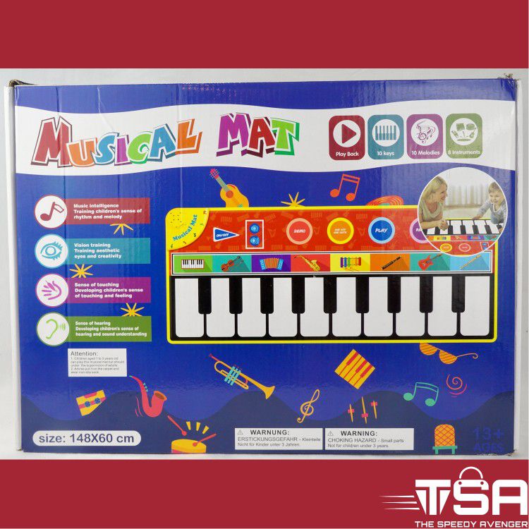 Kids Musical Play Floor Piano Mat Keyboard For Boys Girls Children Toddlers
