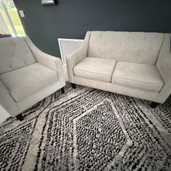 Loveseat and Chair