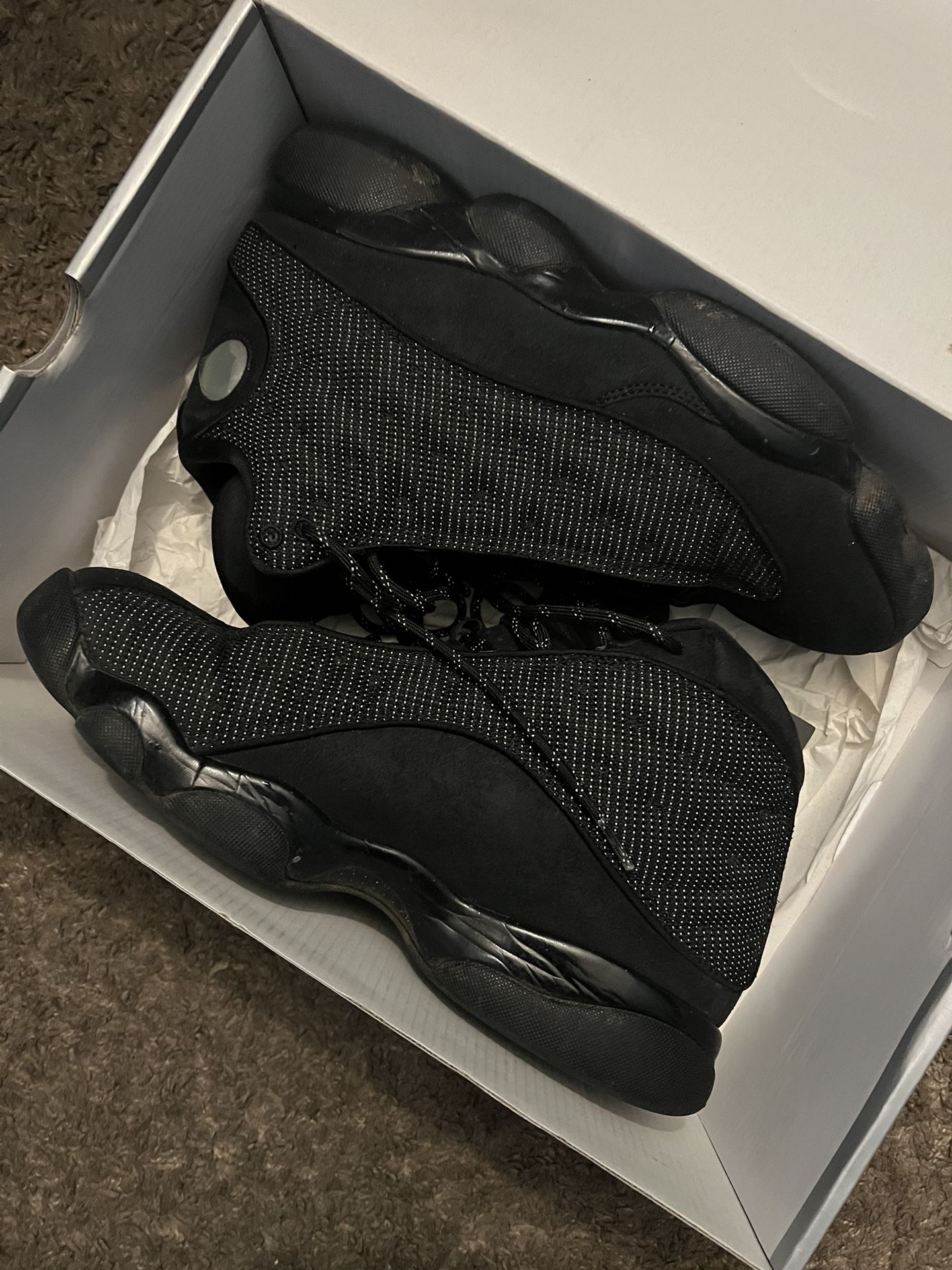 Jordan Black Cats Size 10
