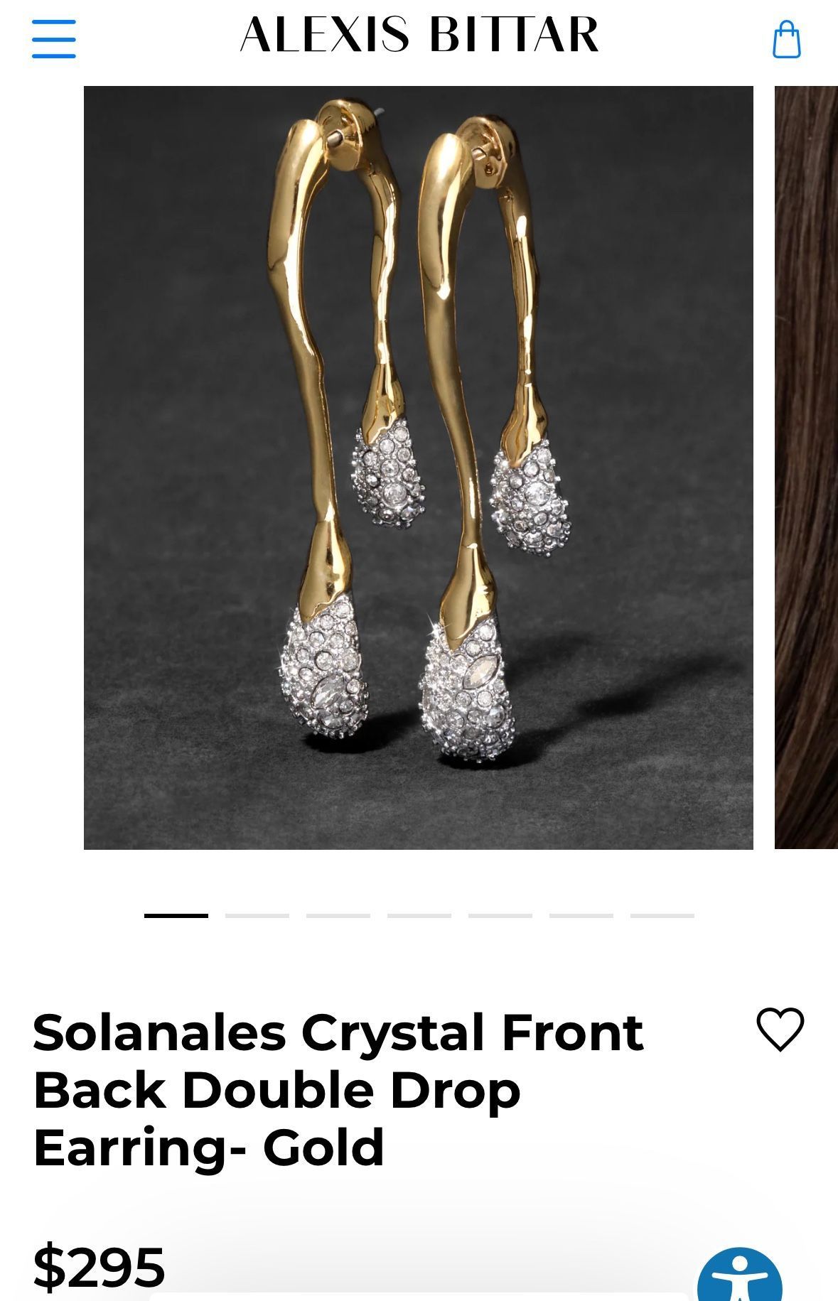 Alexis Bittar 14k gold plated earrings