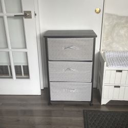 Simple Houseware Nightstands Dresser for Bedroom 3-Tier Organizer Drawer Storage Tower,