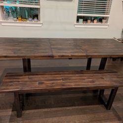 West Elm Expandable Wood Dining Table 