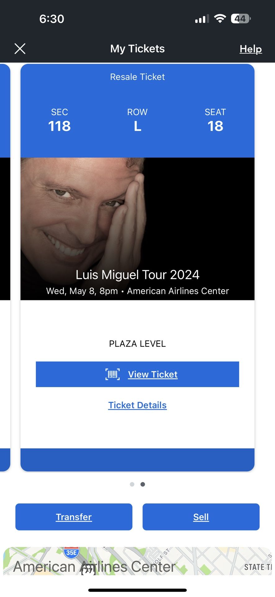 Concierto Luis Miguel $650 Por 2 Para El 8 De Mayo