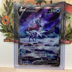Suicune Pokemon card from crown zenith