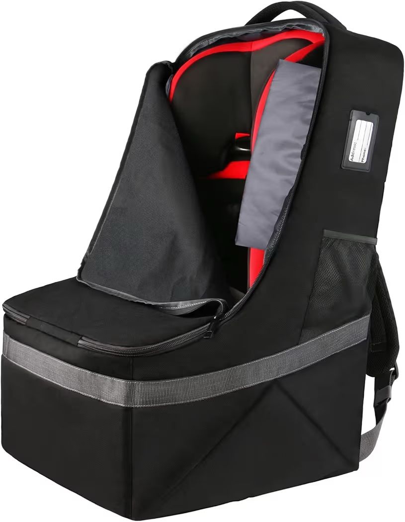 Padded Car Seat Travel Bag Backpack