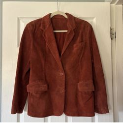 Rust Brown Suede Vintage Jacket