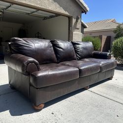 Free Delivery - Leather Couch 