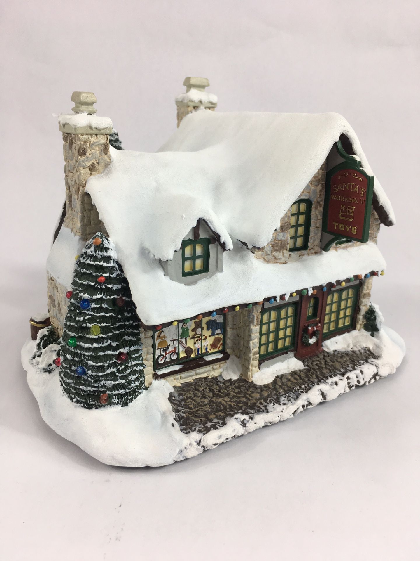 Hawthorne Village: Thomas Kinkade Collection “Santa’s Workshop Toys” EUC (2000)