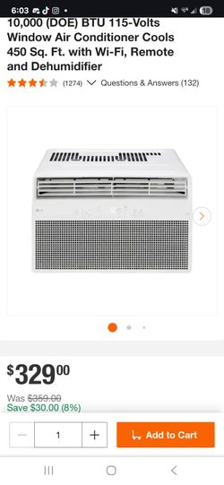 Lg Ac 10,000 Btu