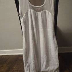 White Sequence Dress New