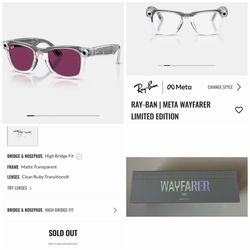 RAY-BAN l META WAYFARER GEN 2 LIMITED EDITION. Unisex for men or women