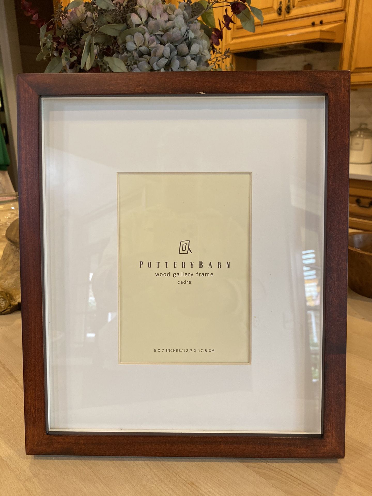 Pottery Barn Wood Gallery espresso frame for 5 x 7 photo