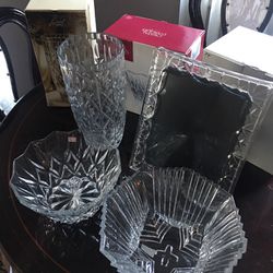 Crystal Vase and Bowl