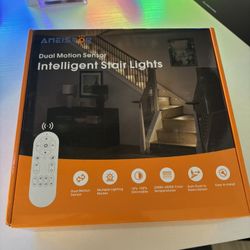 Upgraded Smart Stair Lights Motion Sensor Indoor, Plug-In Stairway Lights Indoor Hallway Baseboard Lighting with Cascading Effect, Dimmable, 3000K-600