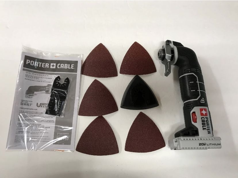 Porter- Cable PCC710B 20V MAX Lithium-Ion Oscillating Multi Tool 9 Pieces NEW