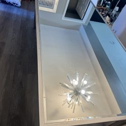 Glass dining table
