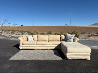 Amazing 2pc L-Shaped Light Brown Sectional (Delivery Available 🚚)