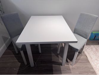 Dining table and 2 chairs