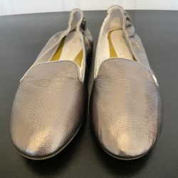 GAP Metallic Silver Loafers