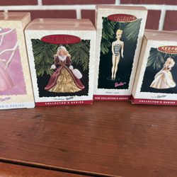 Lot Of  Four Barbie Hallmark Keepsake All In Original Boxes 1994 To 1996 see pic