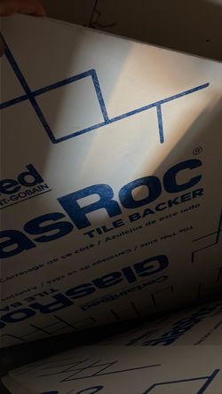 GlasRoc Tile Backer  - 60 Sheets
