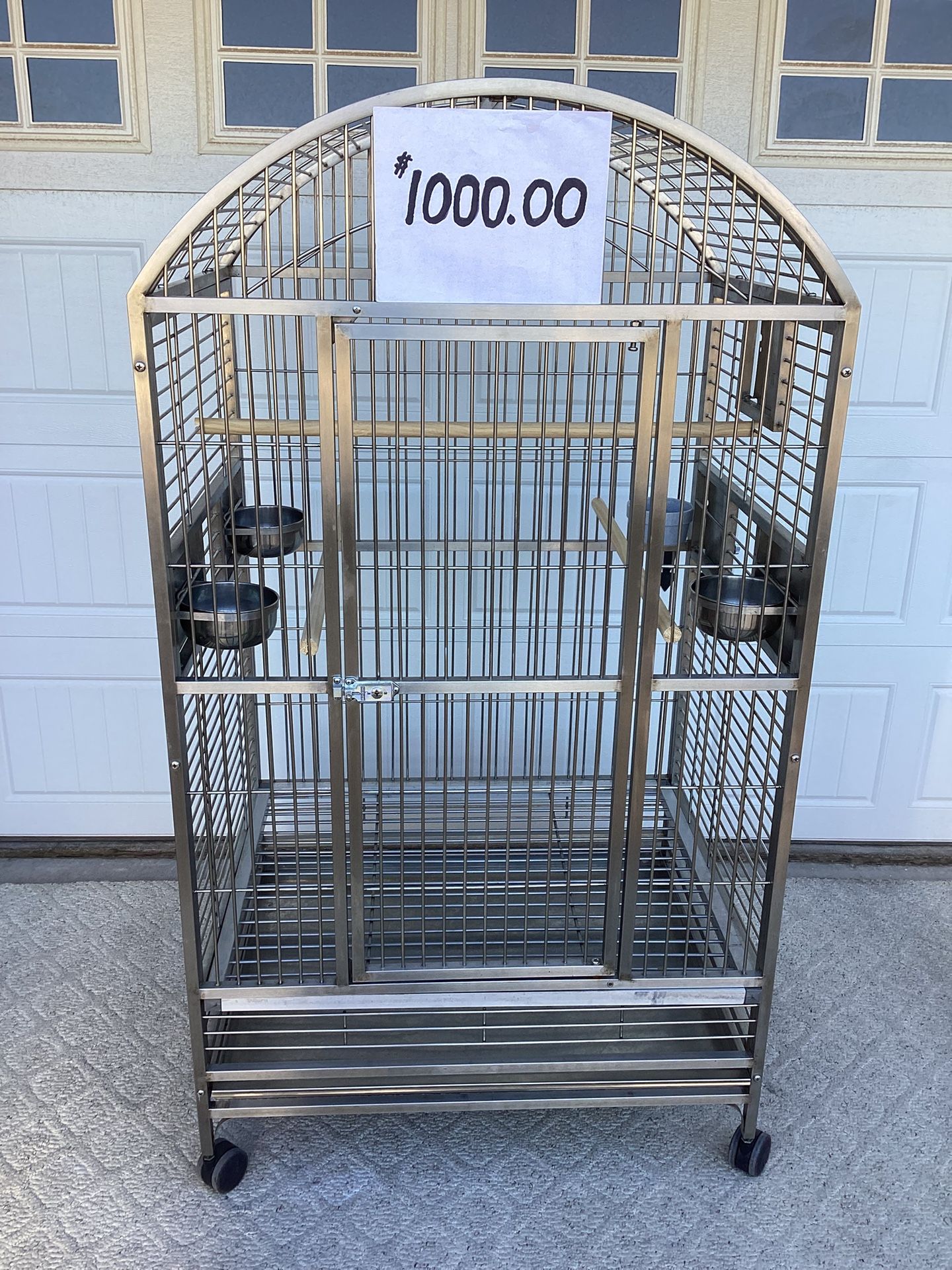 X Large Stainless Steel Parrot / Macaw Cage