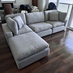 New Grey Sofa Cloud Couch Sectional