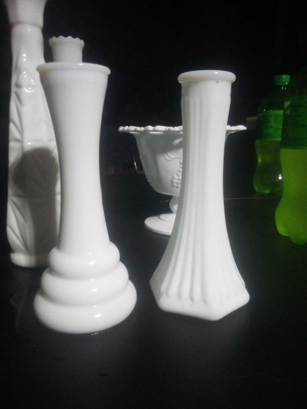 Assorted Milk Glass 