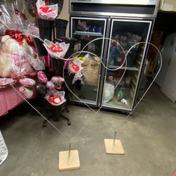 2 Heart Shape Decoration For Balloons 