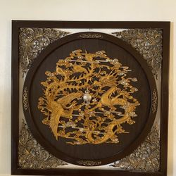 Chinese Classic Traditional Wall Decor Via N Frame